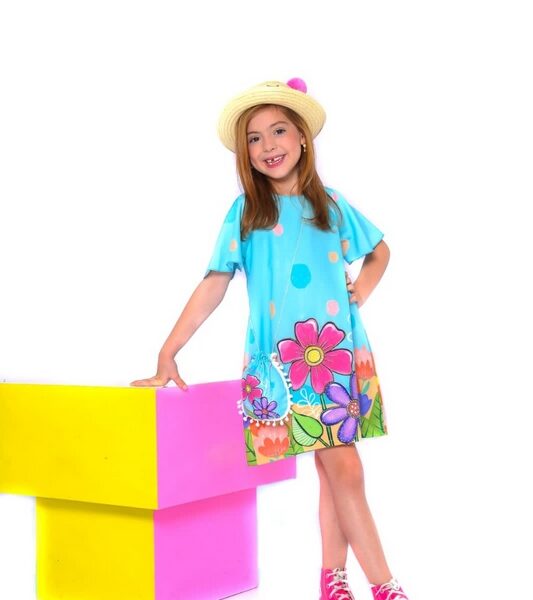 Adress Kids - Vestido Crepe acetinado no atacado 03
