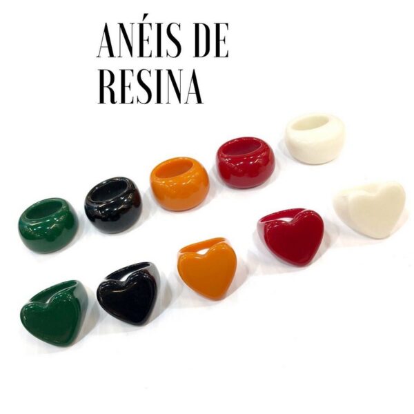 Agata K Bijoux - Bijuterias no atacado - anéis de resina