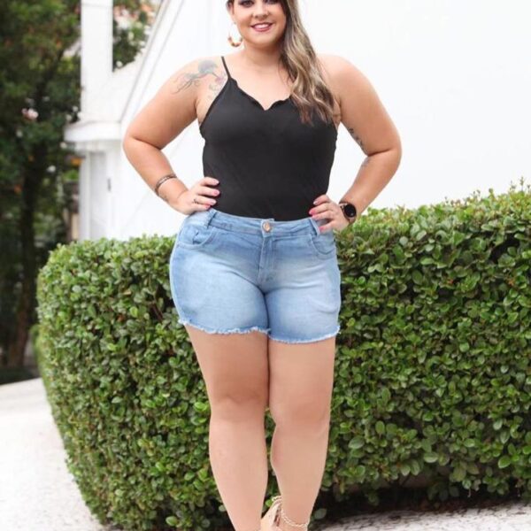 Alta Onda Jeans - SHORT JEANS PLUS SIZE COM ELASTANO
