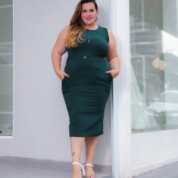 Ana P Casual - Vestido Tecido Viscolycra